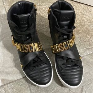 Moschino mens high top shoe
